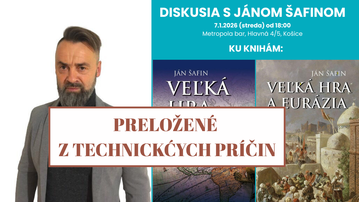 Diskusia s Jánom Šafinom sa prekladá