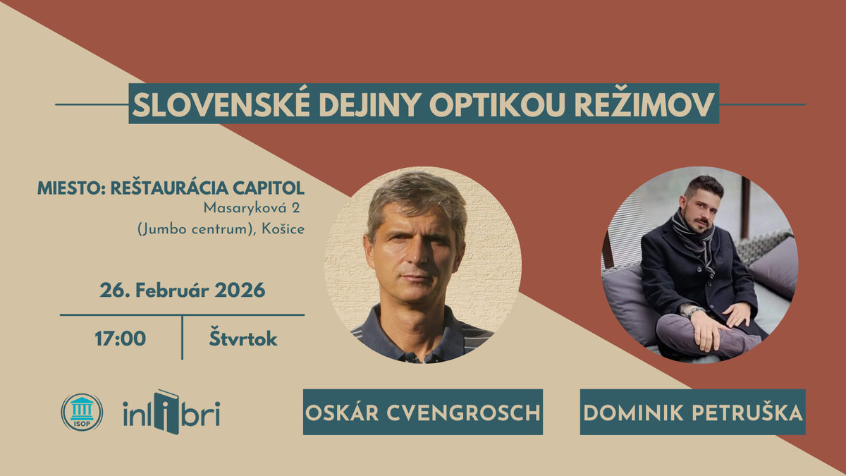 Pozvánka na diskusiu s Oskárom Cvengroschom v Reštaurácii Capitol